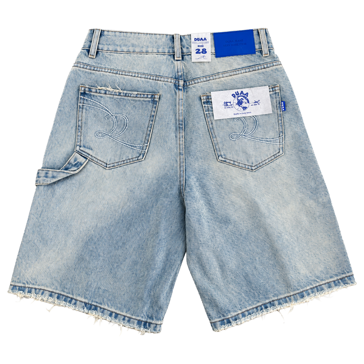 BOOMING U STONE BLUE DENIM SHORT