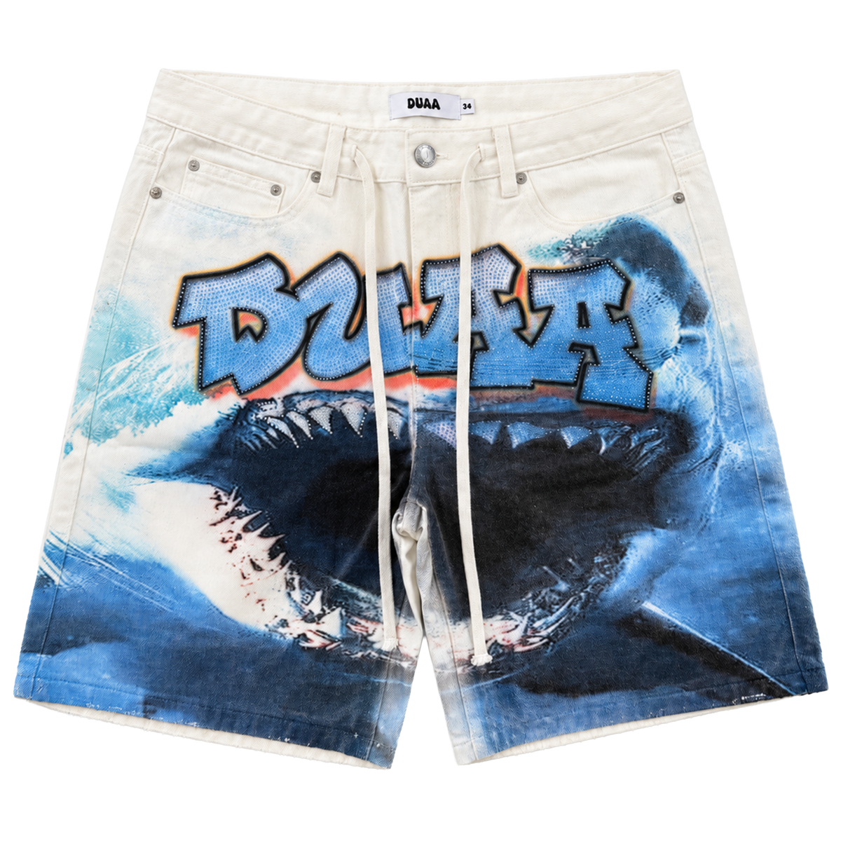 SHARK WHITE SHORT